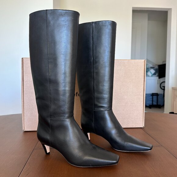 REFORMATION Remy Knee Boots, color black, size US 7 - Picture 3 of 6